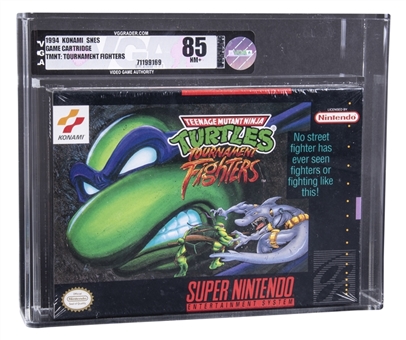 1994 SNES Super Nintendo (USA) "Teenage Mutant Ninja Turtles: Tournament Fighters" Sealed Video Game - VGA NM+ 85